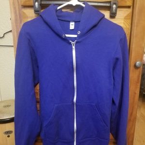Size small american apparel zip front hoodie